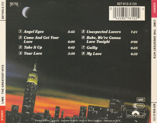 Lime ‎– The Greatest Hits