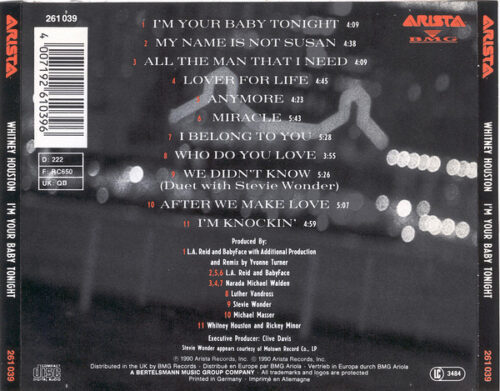 Whitney Houston – I'm Your Baby Tonight_1 Whitney Houston – I'm Your Baby Tonight