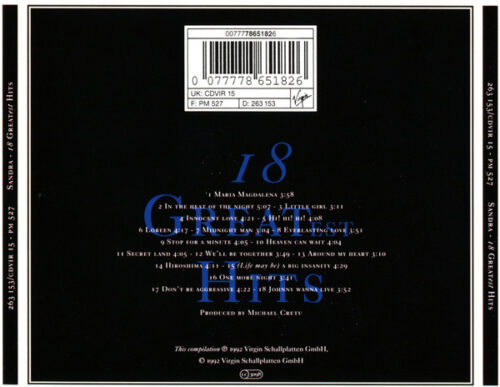 Sandra – 18 Greatest Hits_1 Sandra – 18 Greatest Hits