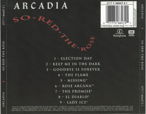 Arcadia – So Red The Rose
