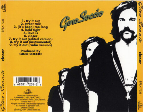 Gino Soccio – Closer_1 Gino Soccio – Closer
