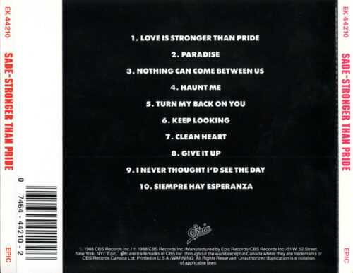 Sade – Stronger Than Pride