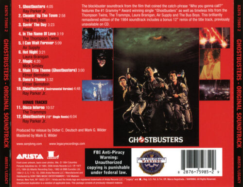 Ghostbusters (Original Soundtrack Album)_1 Ghostbusters (Original Soundtrack Album)