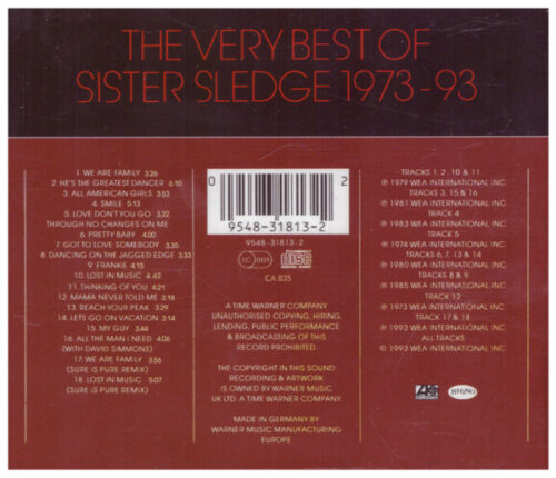 Sister Sledge – The Very Best Of Sister Sledge 1973-93