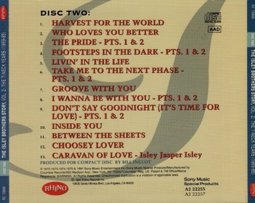 Image_00068 The Isley Brothers – The Isley Brothers Story, Vol. 2: The T-Neck Years (1969-1985) Disc Two