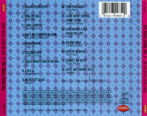 The Disco Years (On The Beat) (1978-1982) Volume Two