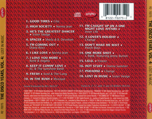 The Disco Years (Lost In Music) Volume Four