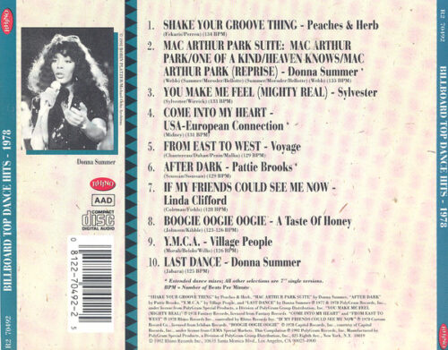 Billboard Top Dance Hits 1978