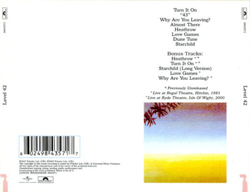 Level 42 – Level 42 (Bonus Tracks)