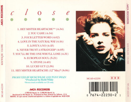 Kim Wilde – Close