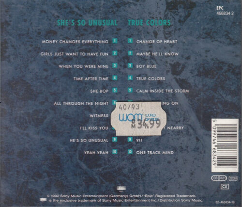 Cyndi Lauper – She's So Unusual & True Colors