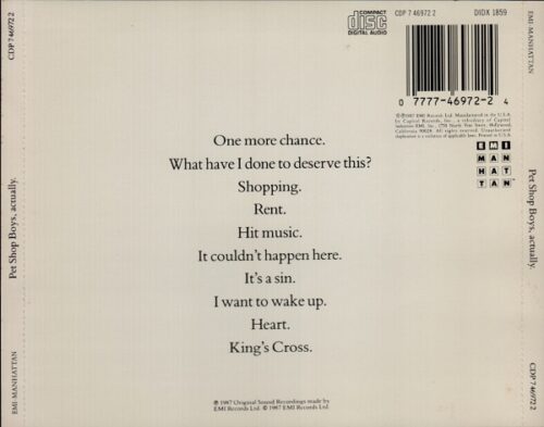 Pet Shop Boys – Actually