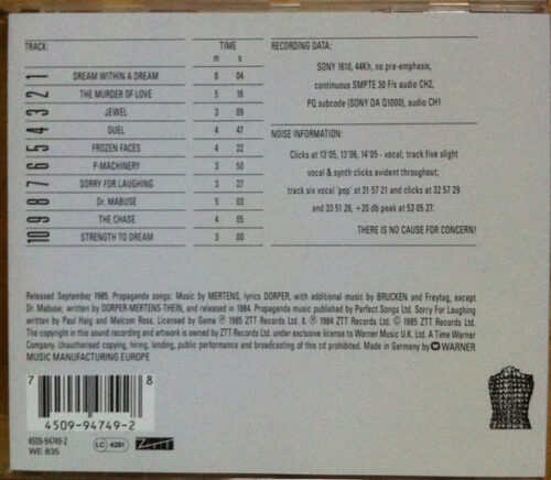 Propaganda – A Secret Wish