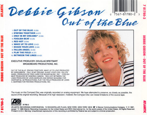 Debbie Gibson – Out Of The Blue