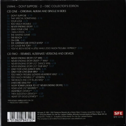 Limahl – Don't Suppose (Remixes, Alternate Versions)