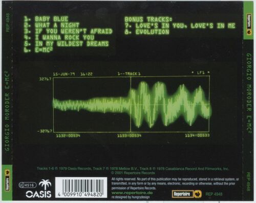 Giorgio Moroder – E=MC² (Bonus Tracks)