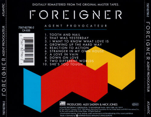 Foreigner – Agent Provocateur