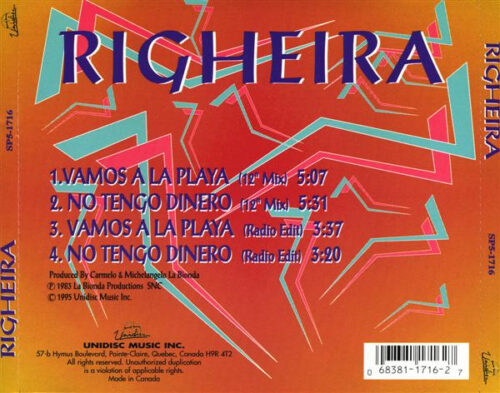 Righeira – Vamos A La Playa / No Tengo Dinero