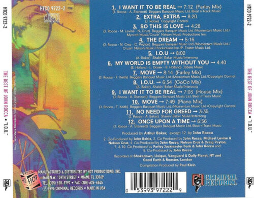 John Rocca – I.O.U. - The Best Of John Rocca