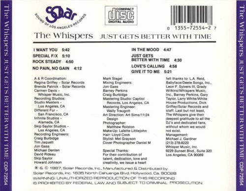 The Whispers – Just Gets Better With Time